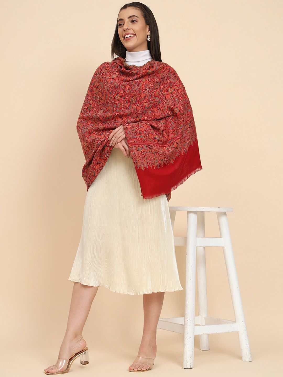 Dhiyona PA Women Kaani Woven Design Shawl