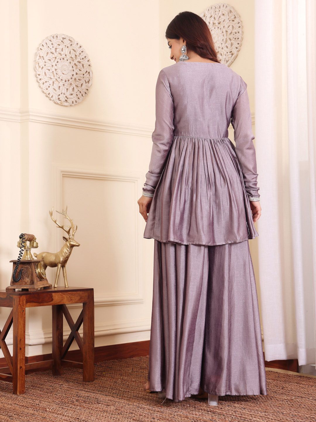 Dhiyona VA Women's Regular Kurta with Palazzos