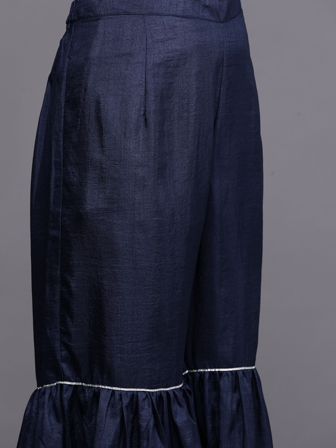 Dhiyona IE Women Blue Dyed Kurta with Sharara