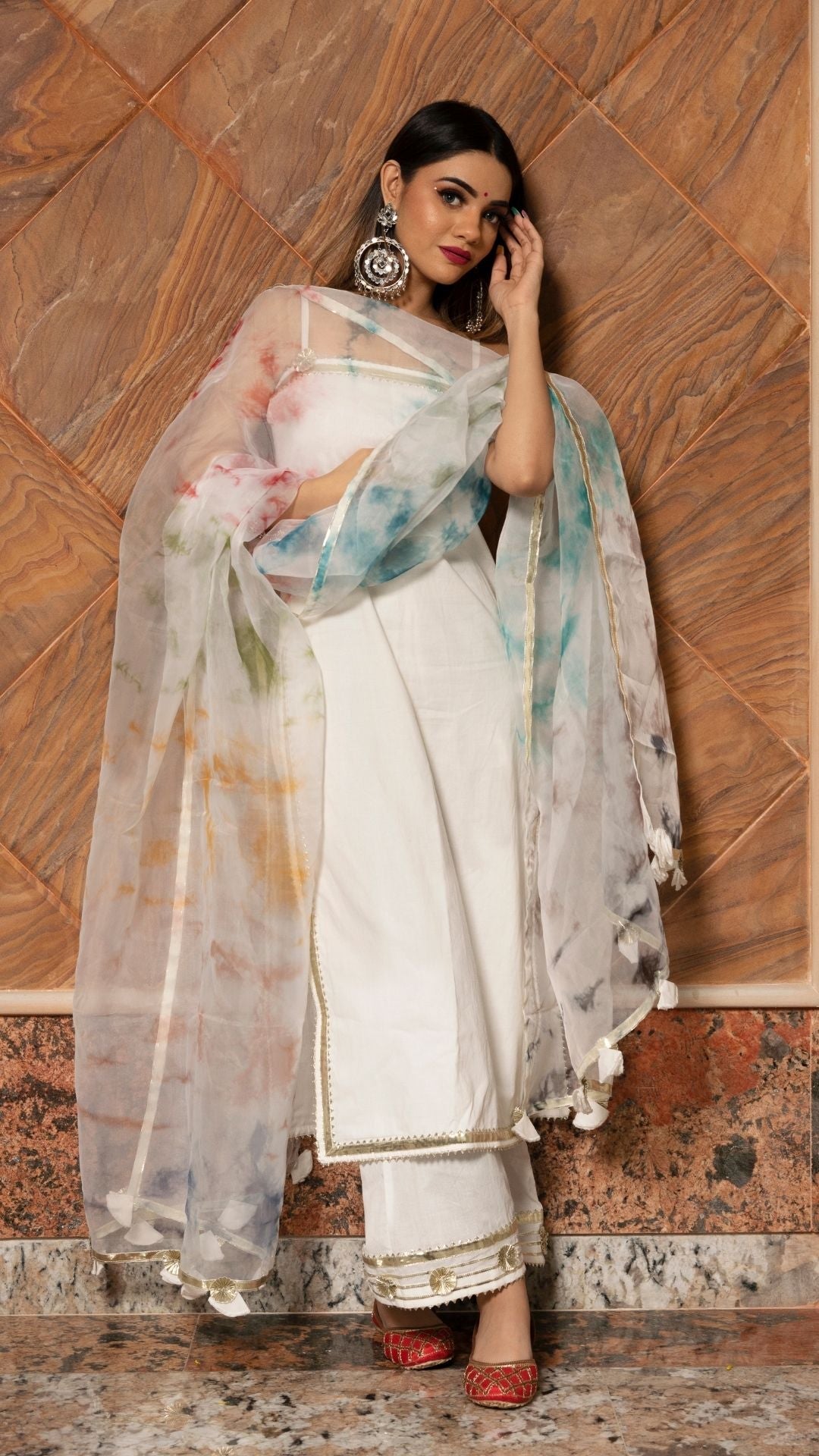 Holi White Suit Set