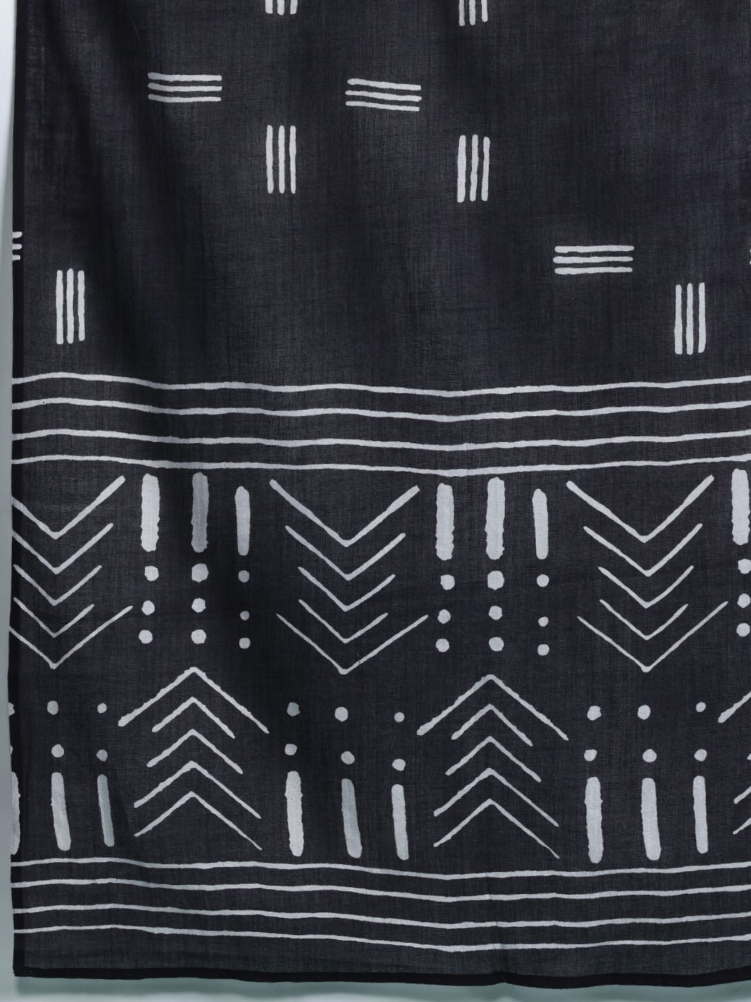 Dhiyona IE Geometric Printed Panelled Pure Cotton Kurta with Trousers & Dupatta