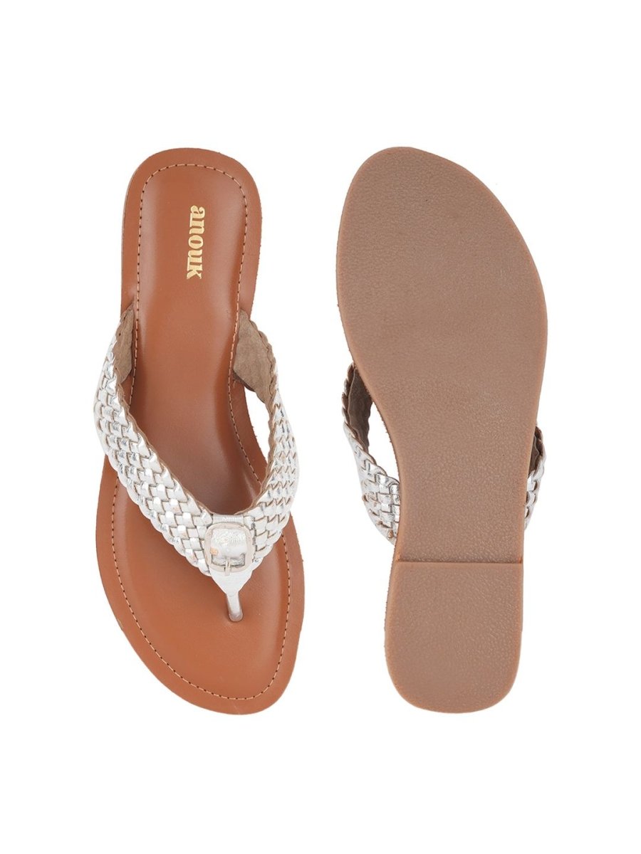 Dhiyona AK Embellished Open Toe Flats
