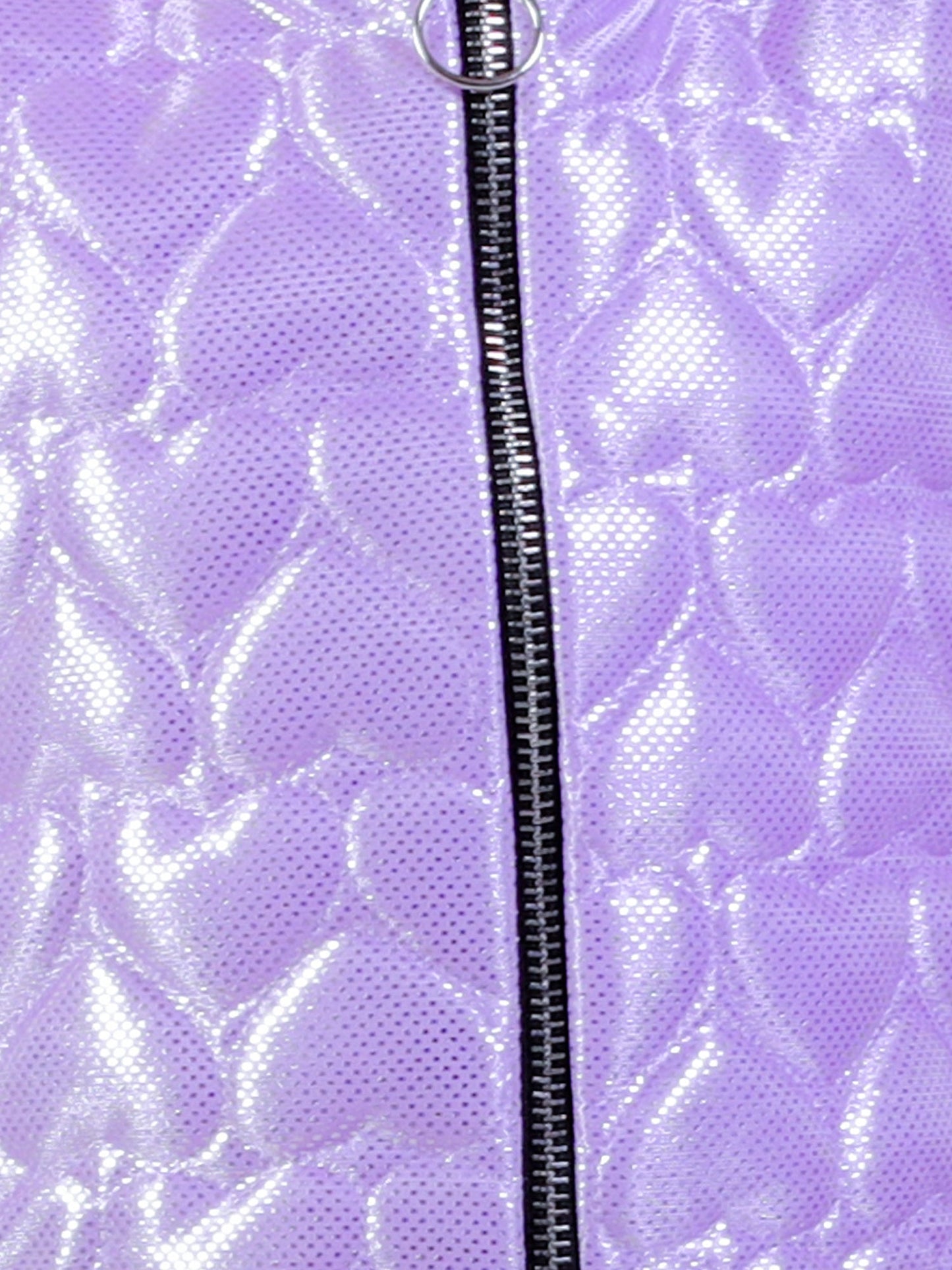 Glam Up Party Lavender Shimmer Jacket For Girls