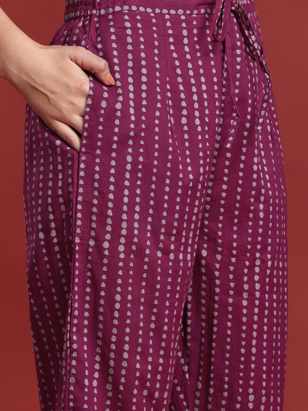 Dhiyona IE Floral Printed Pure Cotton Kurta With Trousers & Dupatta