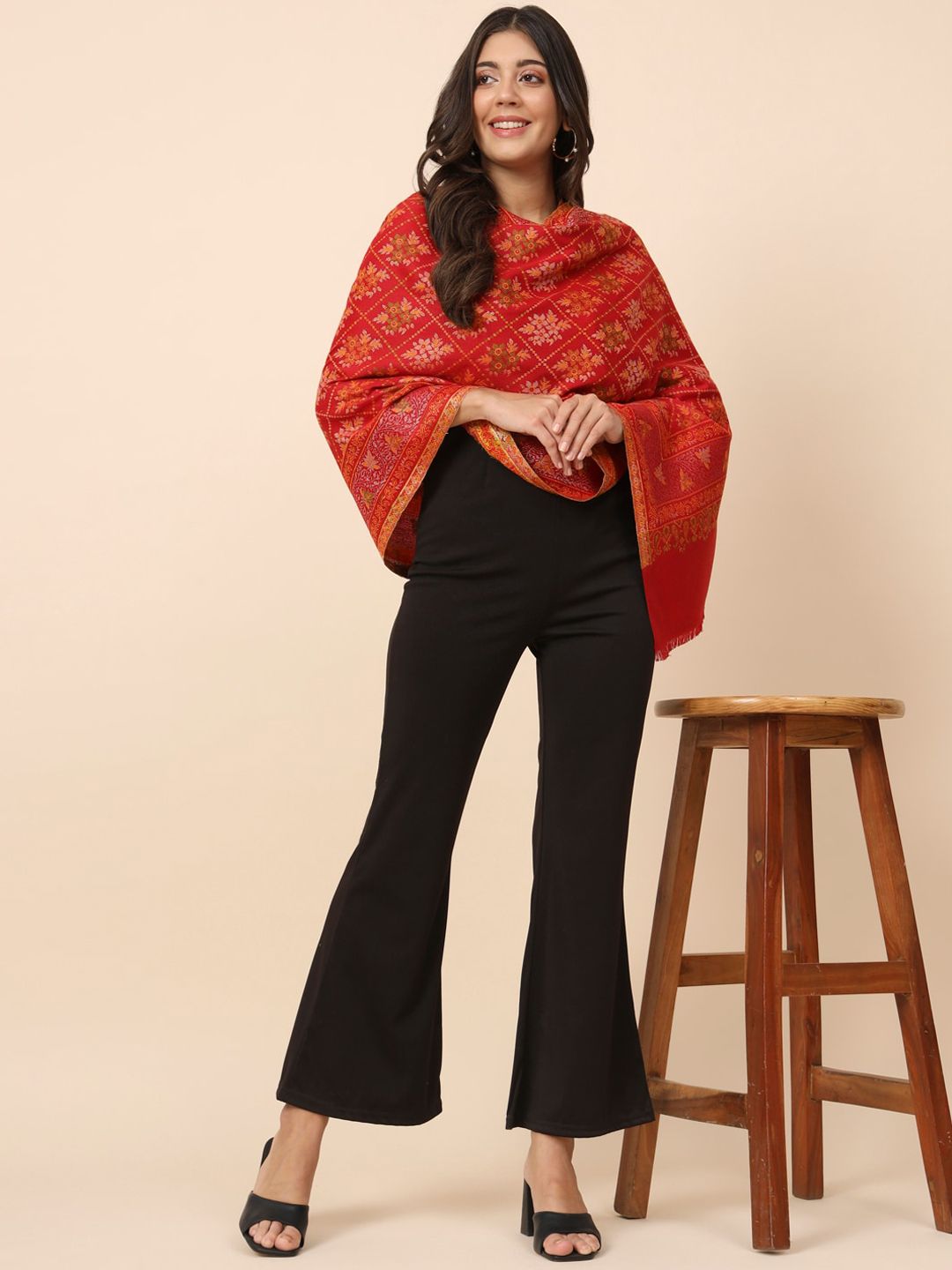 Dhiyona PA Floral Woven Design Shawl