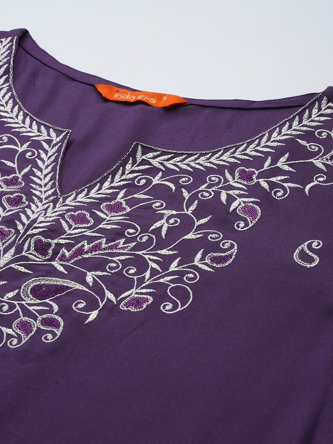 Dhiyona IE Paisley Embroidered Kurta with Trousers & Dupatta