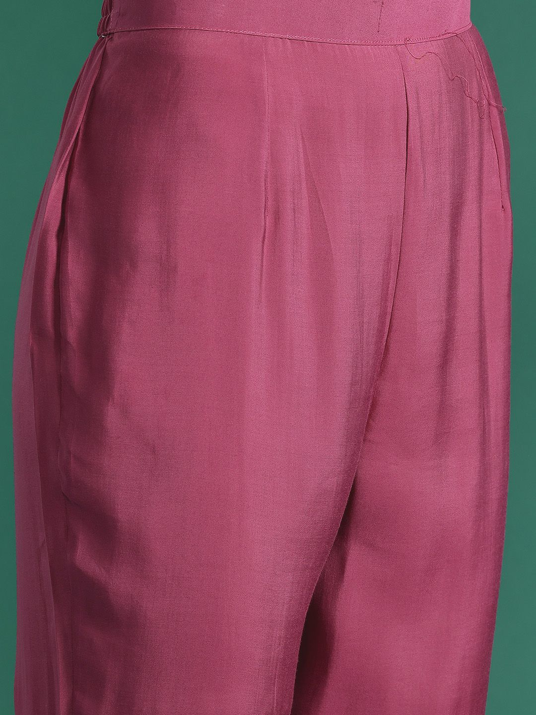 Dhiyona IE Floral Embroidered Thread Work Kurta with Trousers & Dupatta
