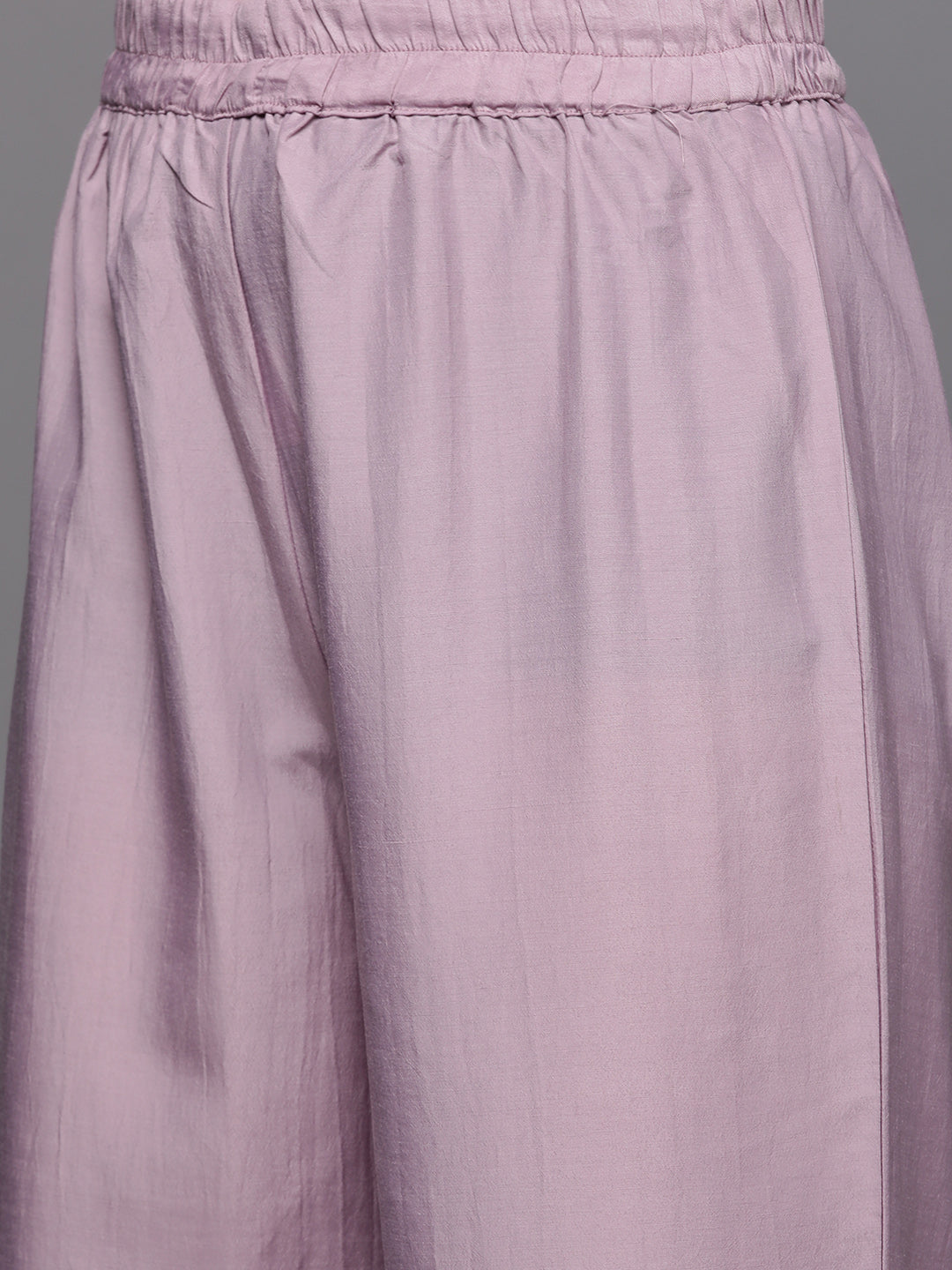 Dhiyona VR Women's Embroidered Kurta Paired With Contrast Color Sharara And Dupatta