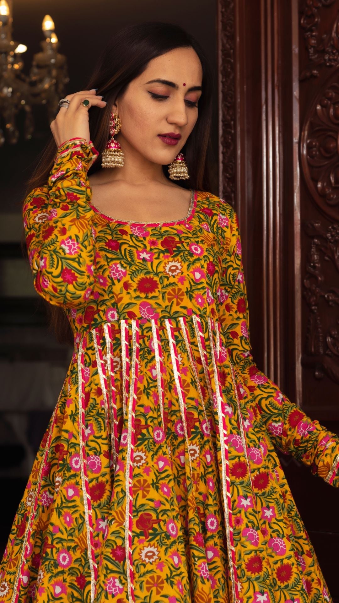 Mastani Cotton Anarkali Plazo Set