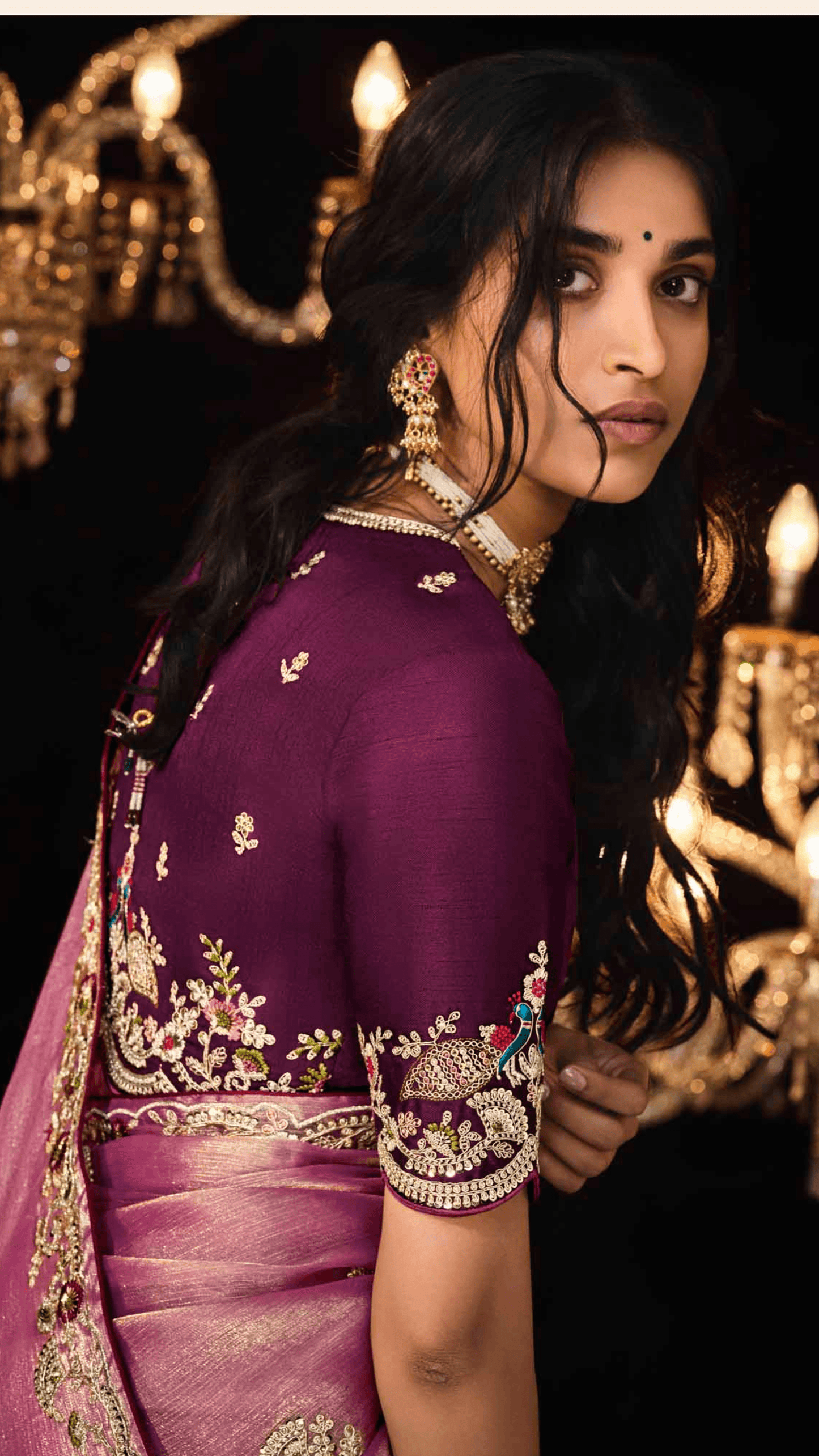 Dhiyona KM Women Exquisite Purple Designer Tissue Silk Saree: A Masterpiece Of Elegance And Craftsmanship
