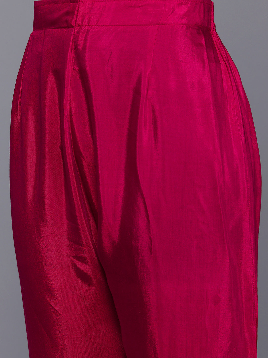 Dhiyona VR Women's Purple And Pink Thread And Gotta Work Straight Kurta With Trousers And Dupatta