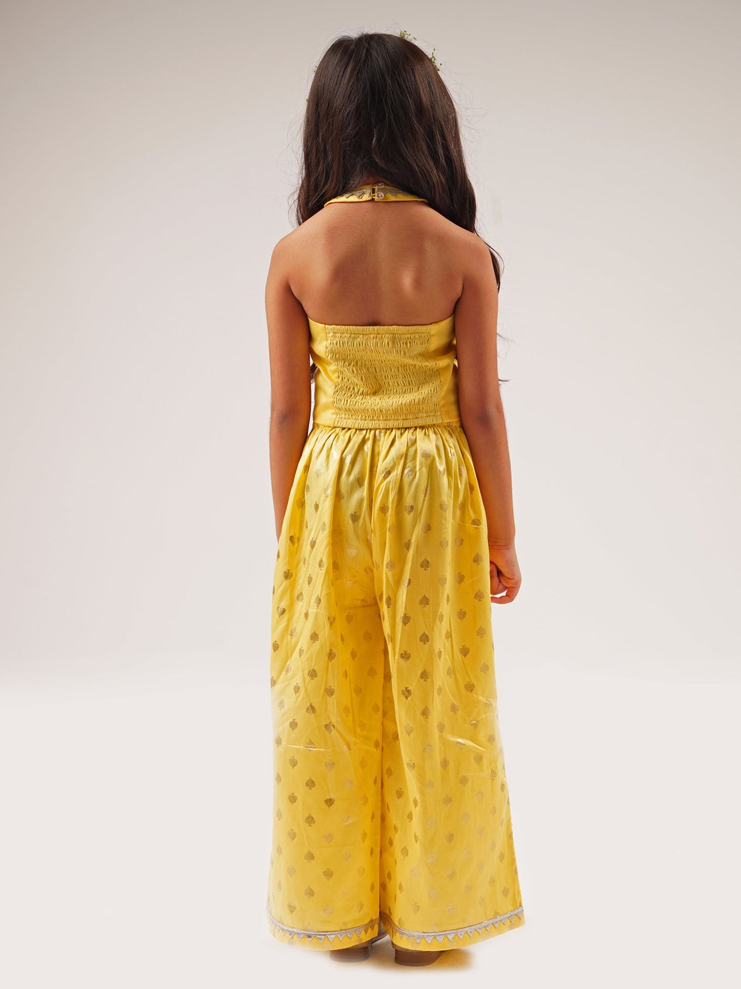 Mehfil Yellow Girls Co-ordinate set for Girls