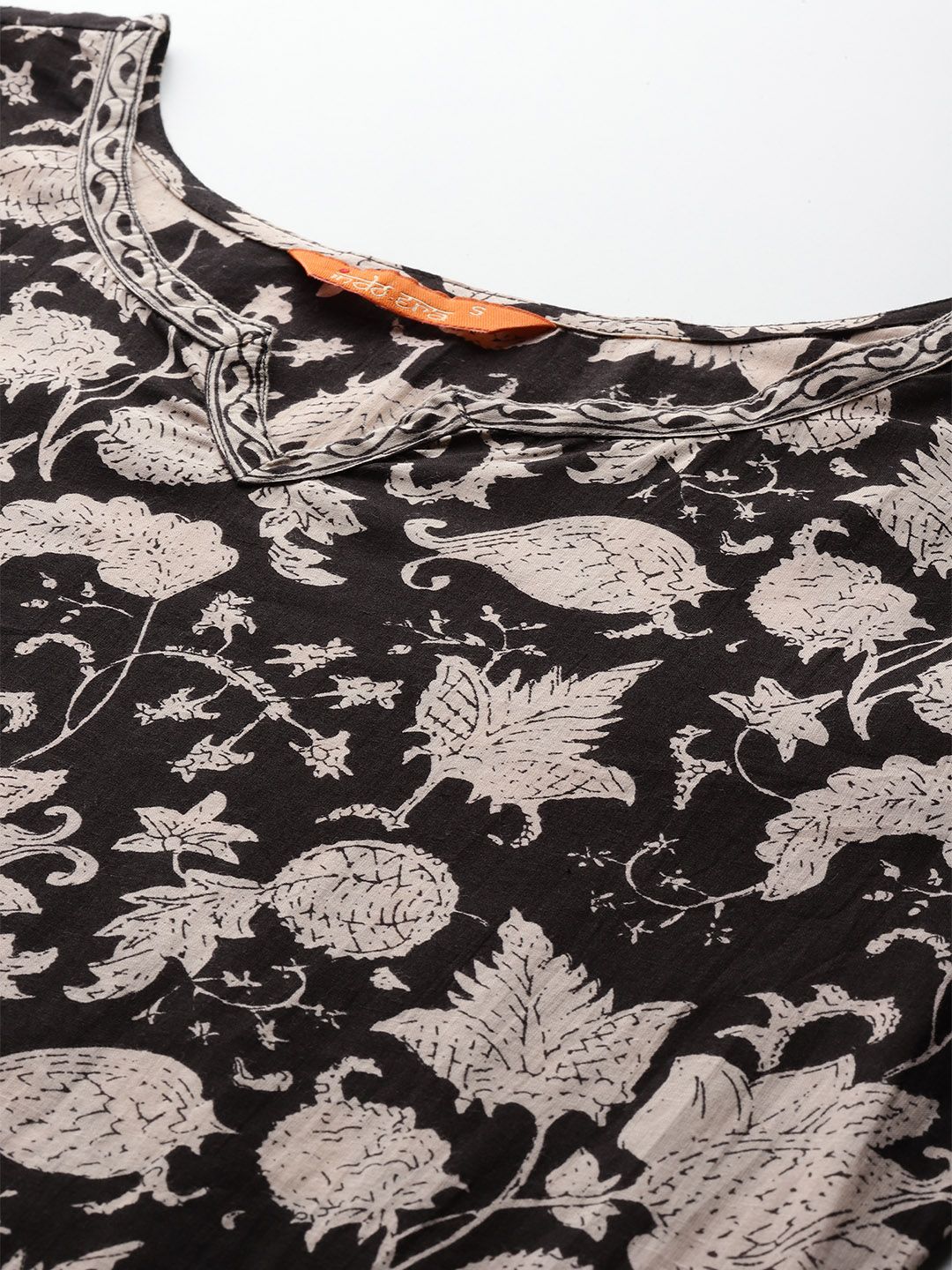 Dhiyona IE Floral Printed Pure Cotton Kurta with Salwar & With Dupatta