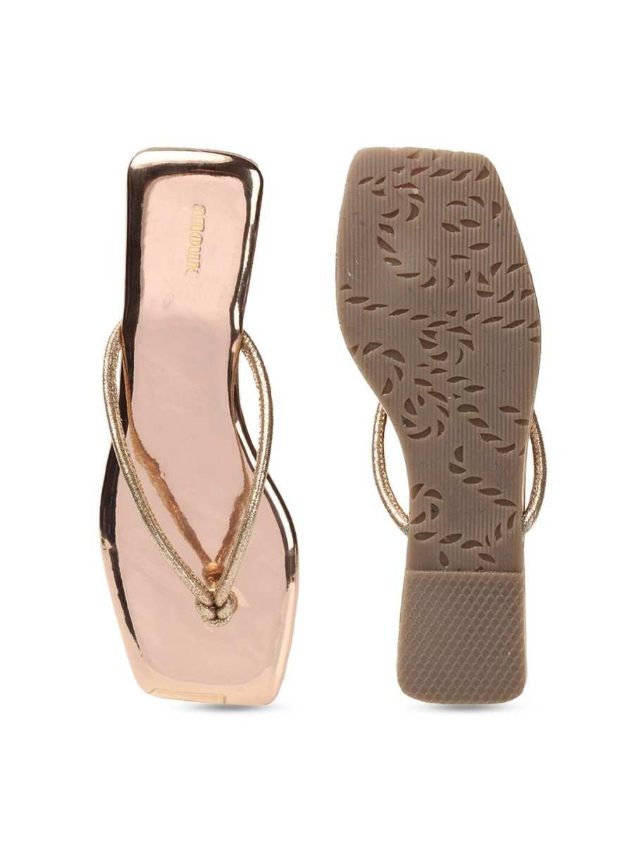 Dhiyona AK Textured Open Toe Flats