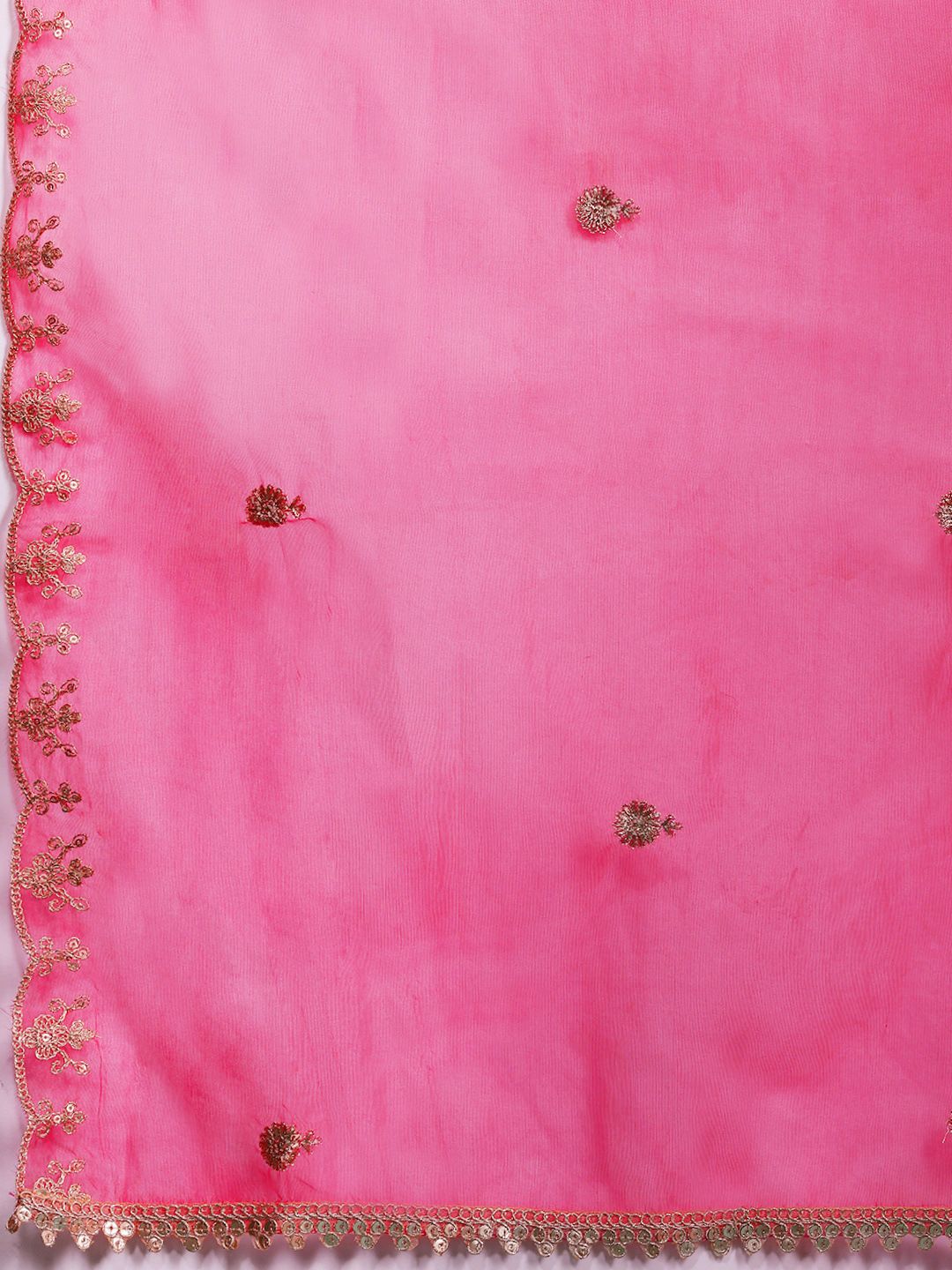 Dhiyona IE Floral Embroidered Kurta with Trousers & With Dupatta