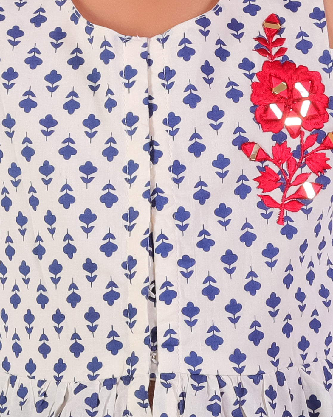 Girls Printed top with sharara set