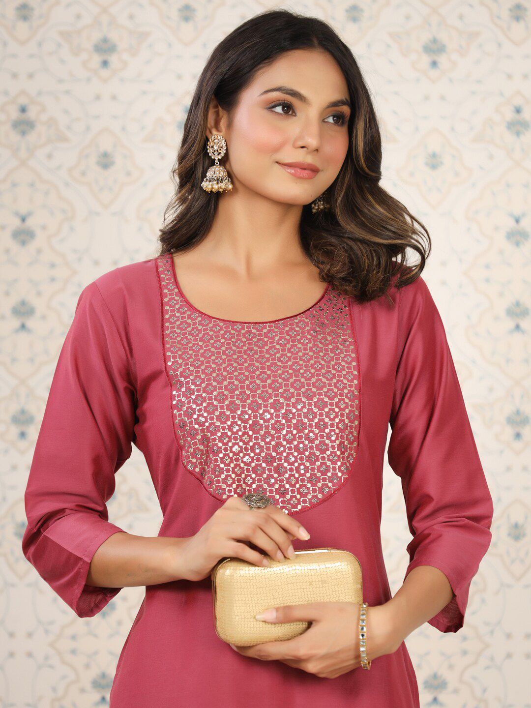 Dhiyona OD Floral Embroidered Kurta