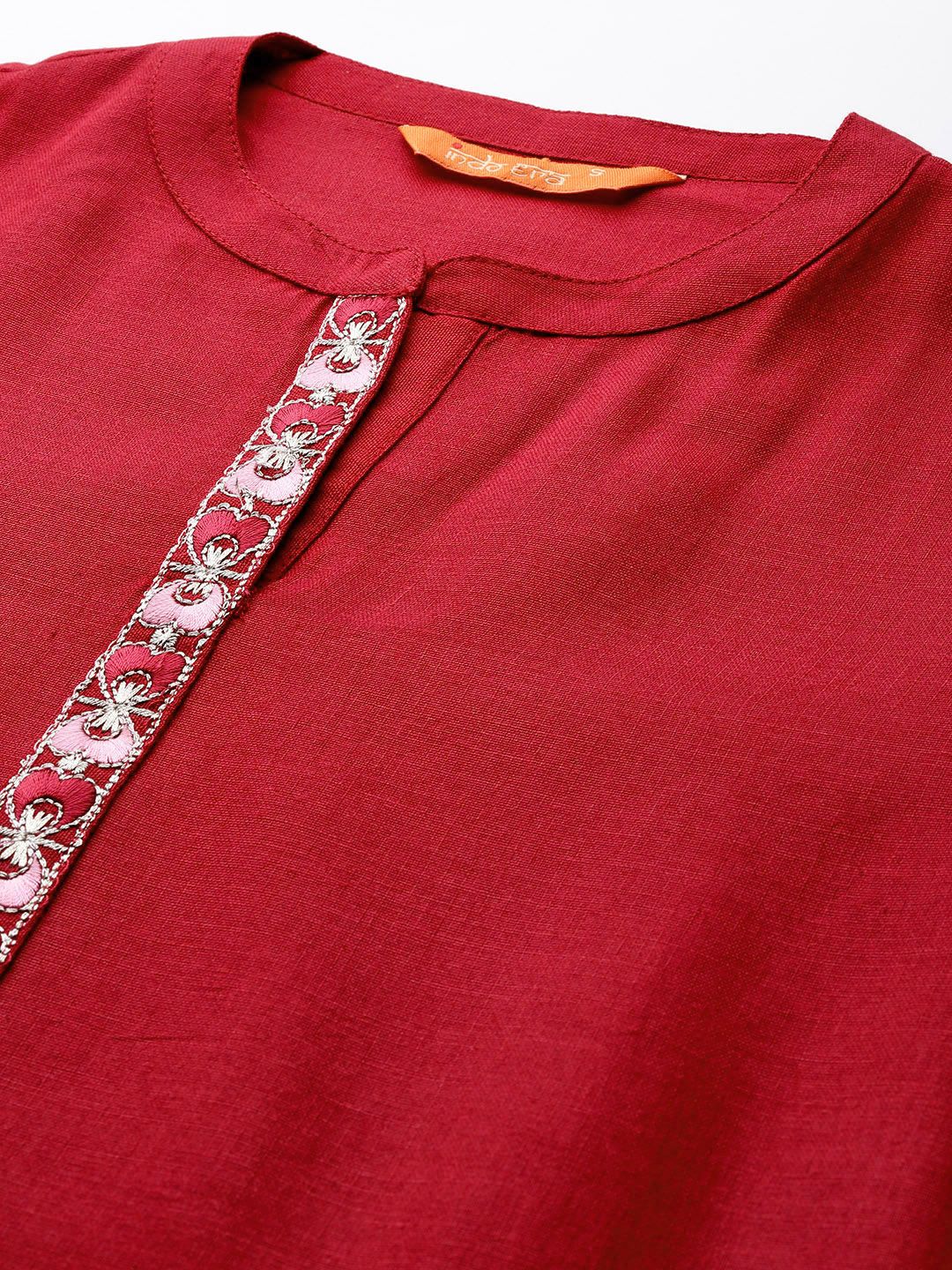 Dhiyona IE Ethnic Motifs Embroidered Regular Kurta with Trousers & Dupatta