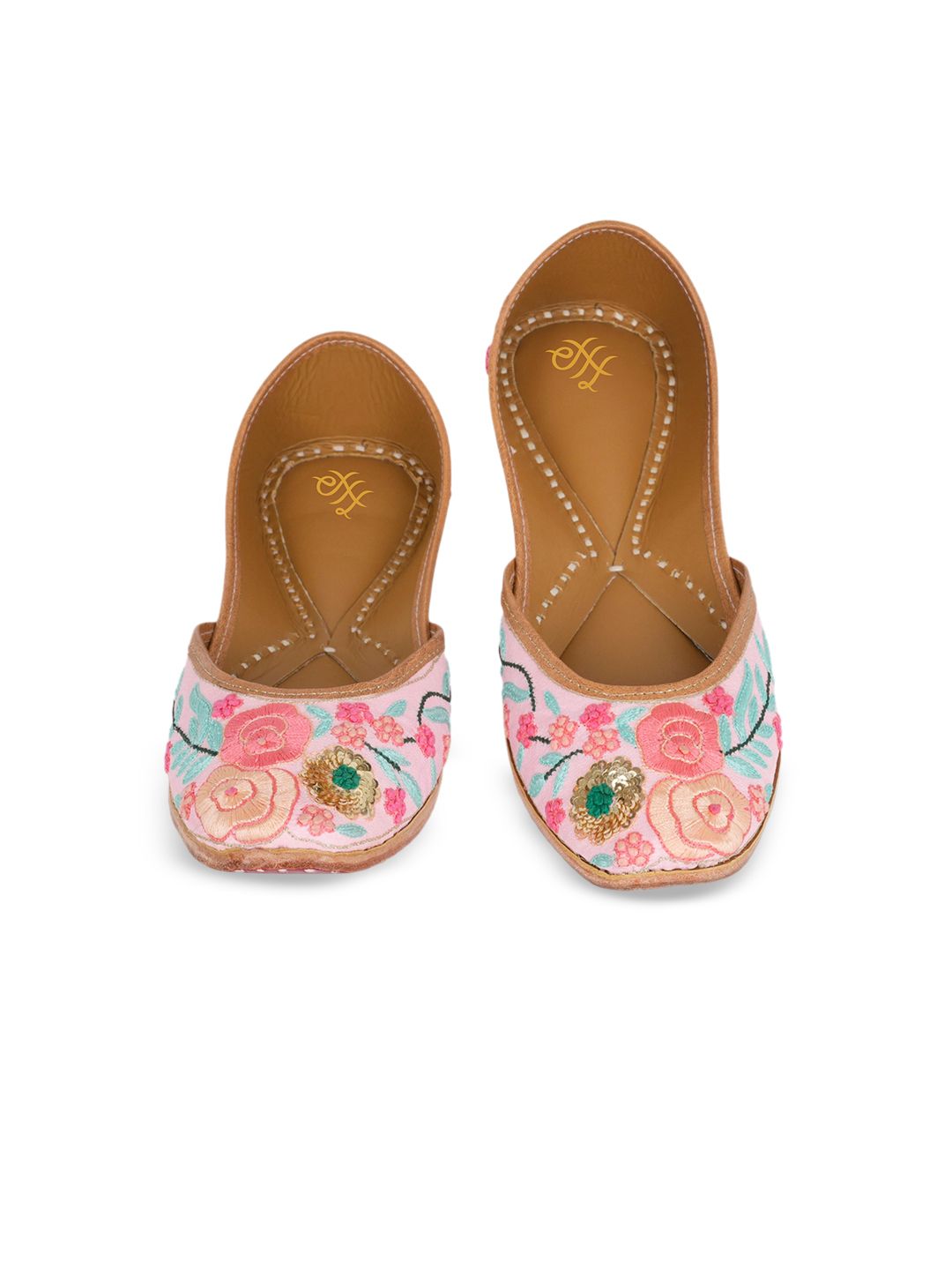 Dhiyona HOP Ethnic Embroidered Square Toe Mojaris