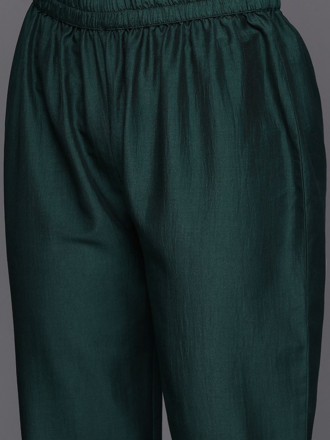 Dhiyona VA Women'sGotta Patti Straight Kurta with Trousers & Dupatta