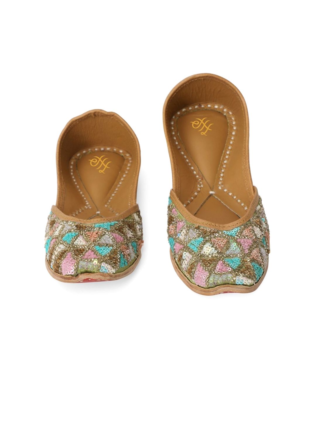 Dhiyona HOP Women Embellished Mojaris Flats