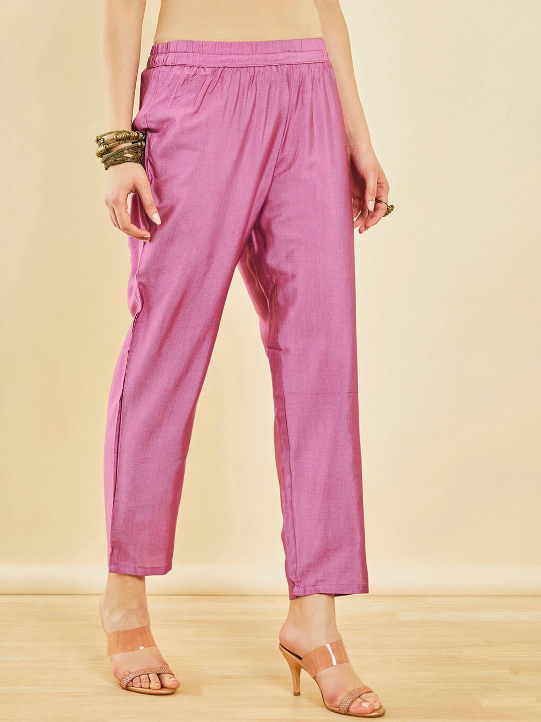 Dhiyona SO Women's Ethnic Motifs Printed Beads and Stones Kurta & Trousers With Dupatta