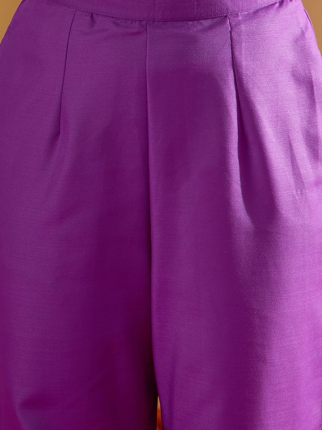 Dhiyona IE Floral Embroidered Liva Straight Kurta With Trousers & Dupatta