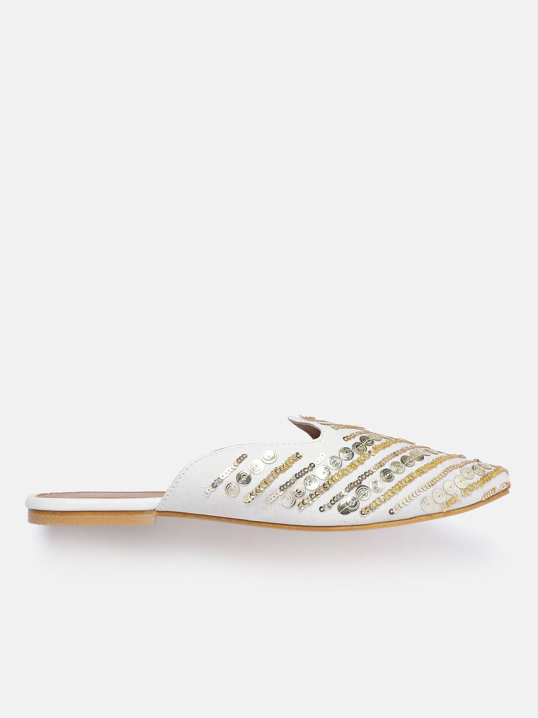 Dhiyona HOP Women Sequin Embellished Ethnic Mules