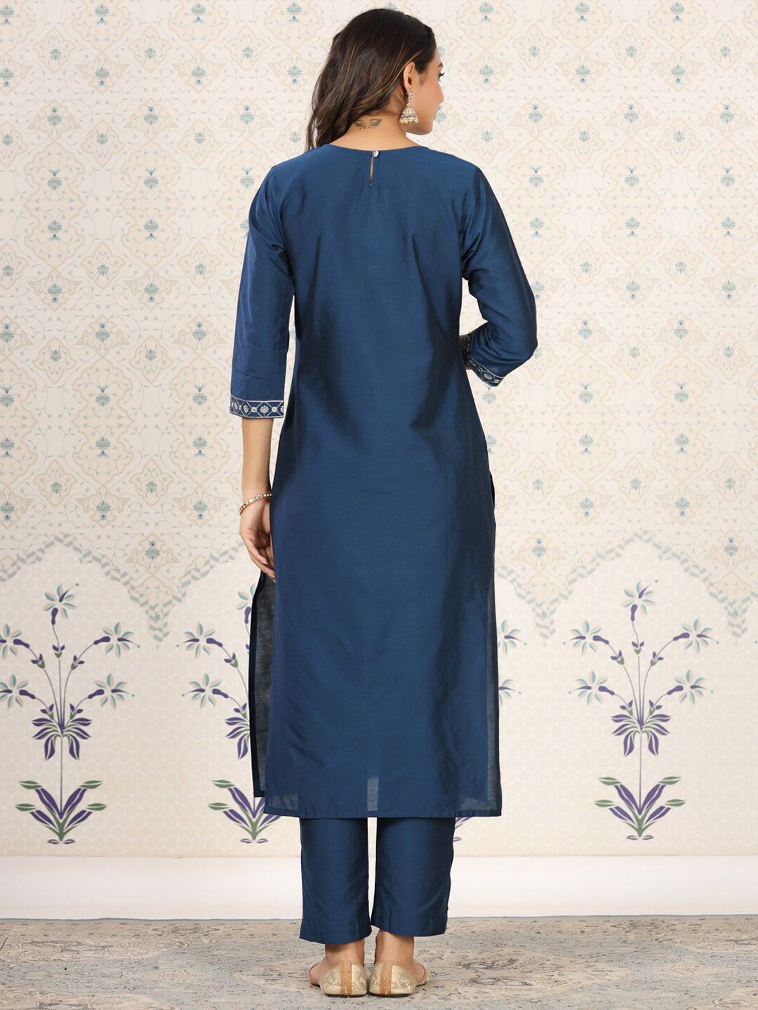 Dhiyona OD Ethnic Motifs Yoke Design Mirror Work Kurta