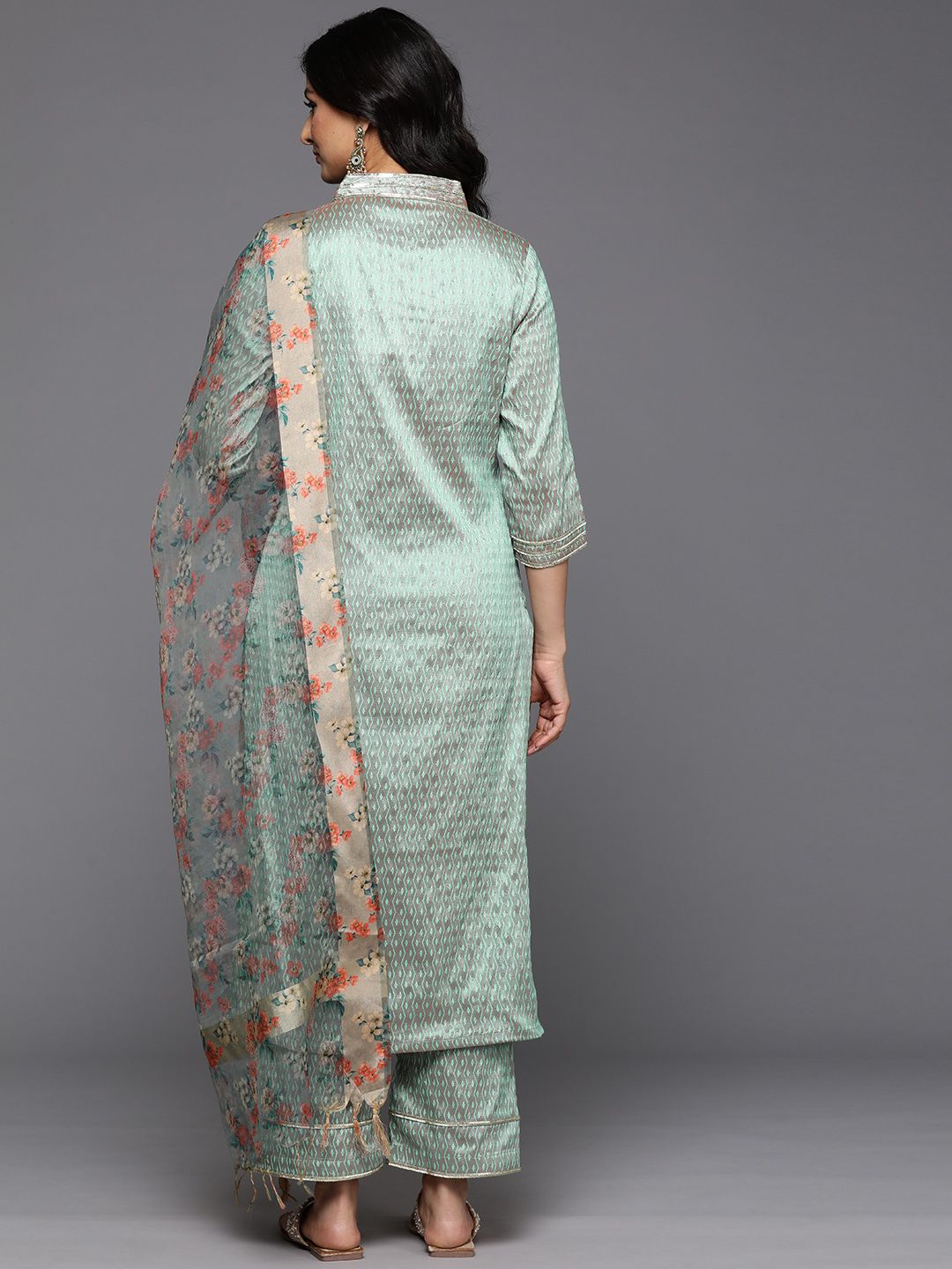 Dhiyona VA Women'sEmbellished Kurta with Trousers & With Dupatta