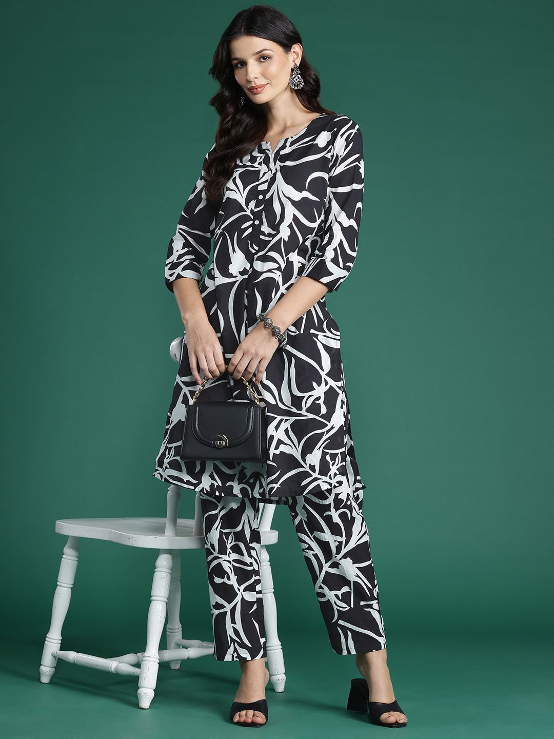 Dhiyona IE Printed Pure Cotton Co-Ords