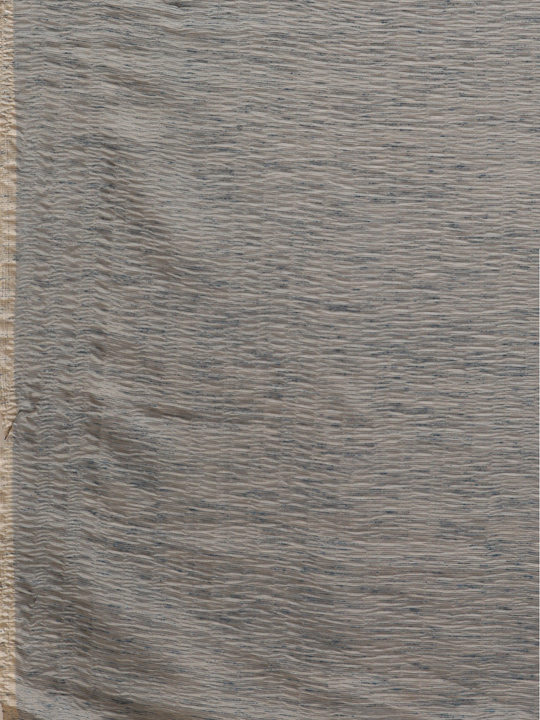 Women's Polycotton Grey Solid Belted Sarees With Blouse Piece