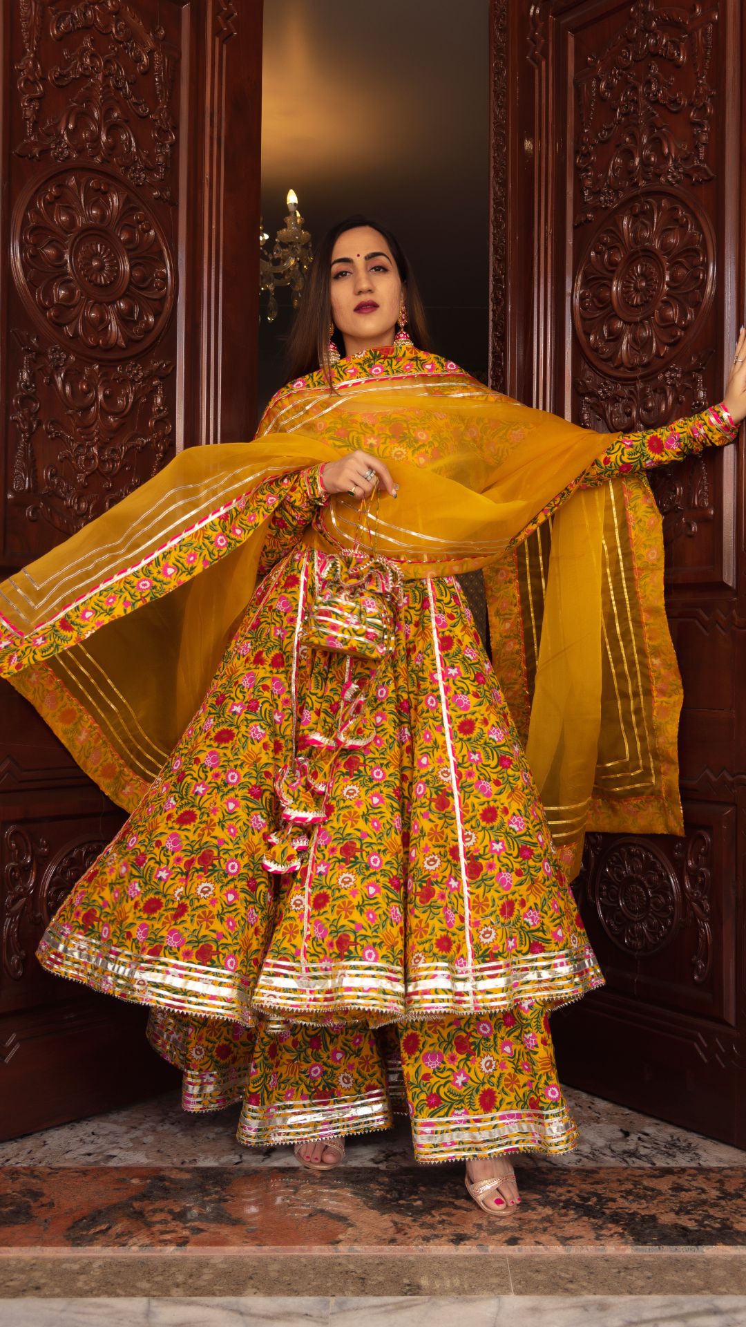 Mastani Cotton Anarkali Plazo Set
