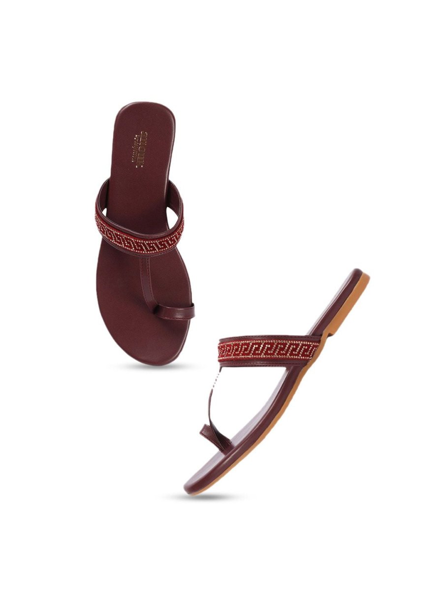 Dhiyona AK Women Printed Open Toe Flats