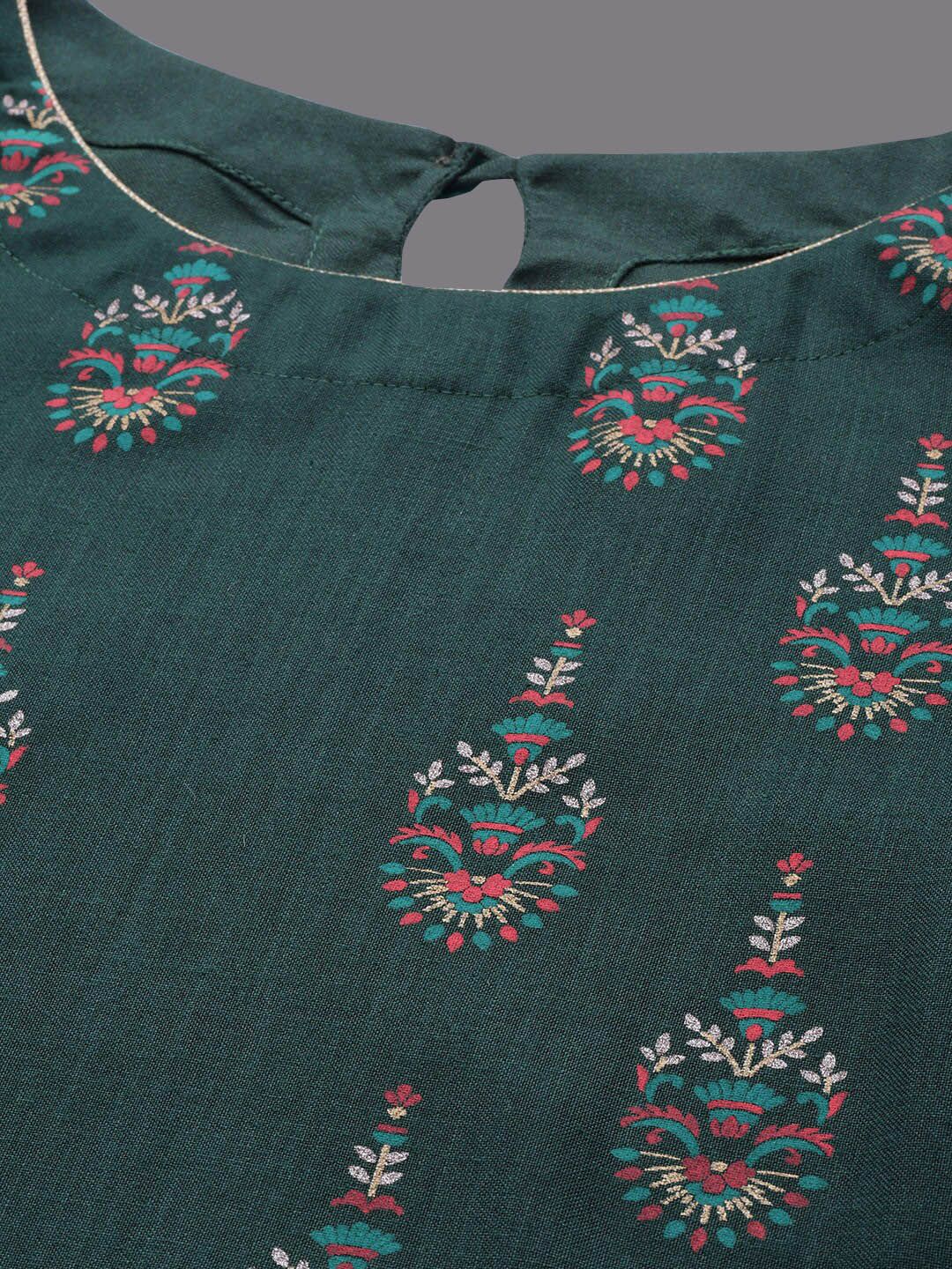 Dhiyona IE Ethnic Motifs Printed Kurta with Palazzos