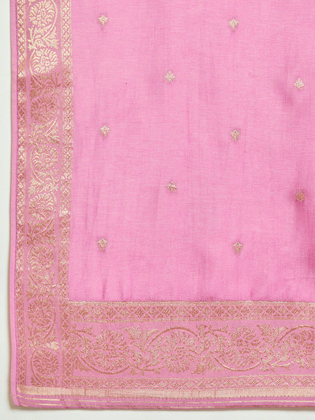 Dhiyona SO Women's Ethnic Motifs Printed Beads and Stones Kurta & Trousers With Dupatta
