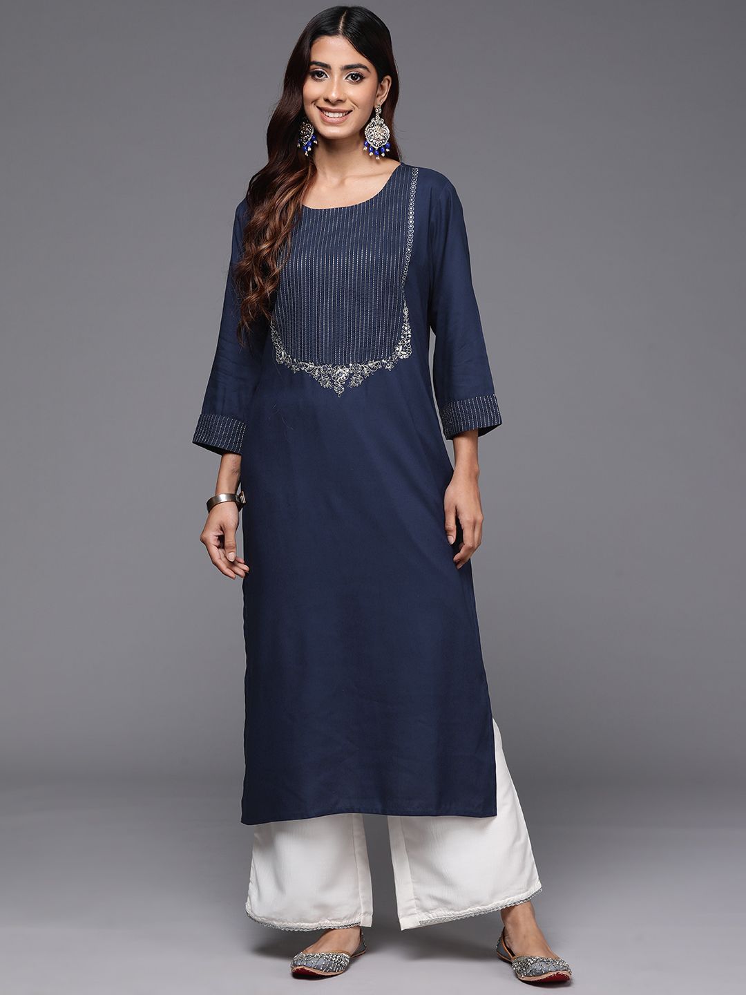 Dhiyona IE Yoke Design Zari Kurta