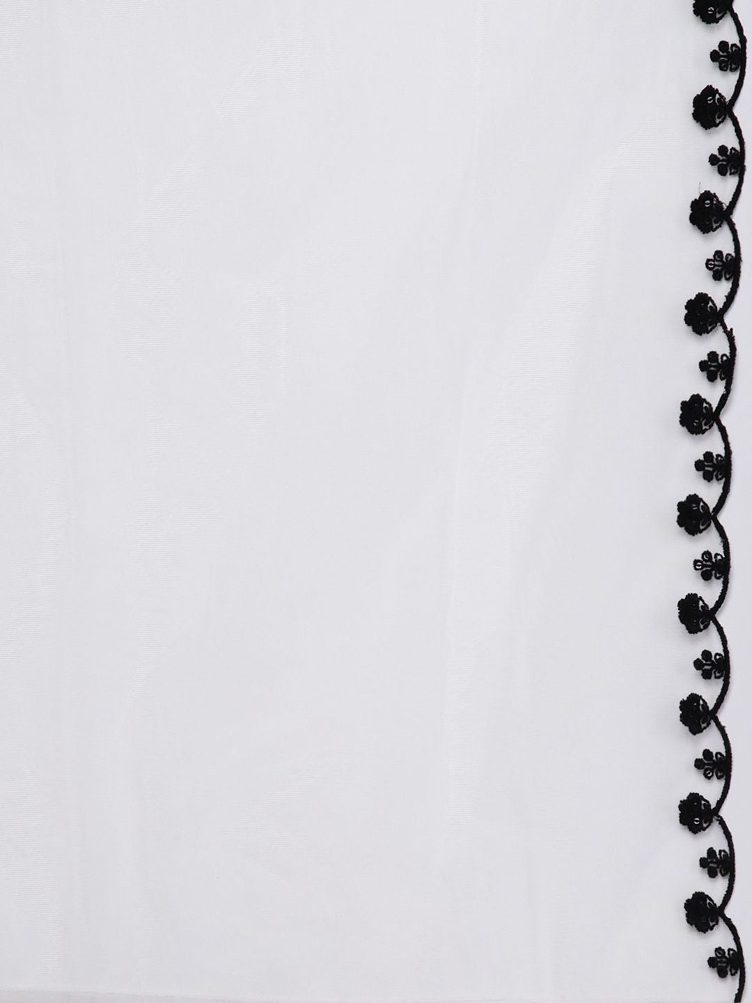 Dhiyona IE Floral Embroidered A-Line Thread Work Kurta with Trousers & Dupatta