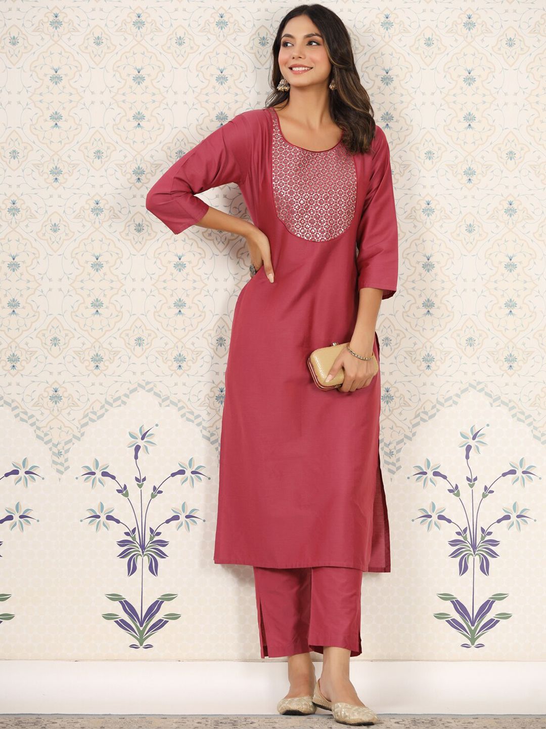 Dhiyona OD Floral Embroidered Kurta
