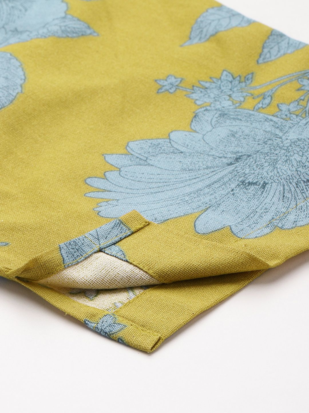 Floral Printed Pleated Kurta with Trousers