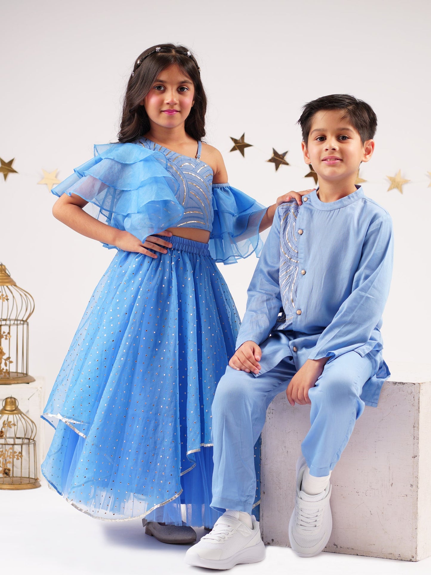 Bollywood Tadka Blue Kurta Pant set for Boys