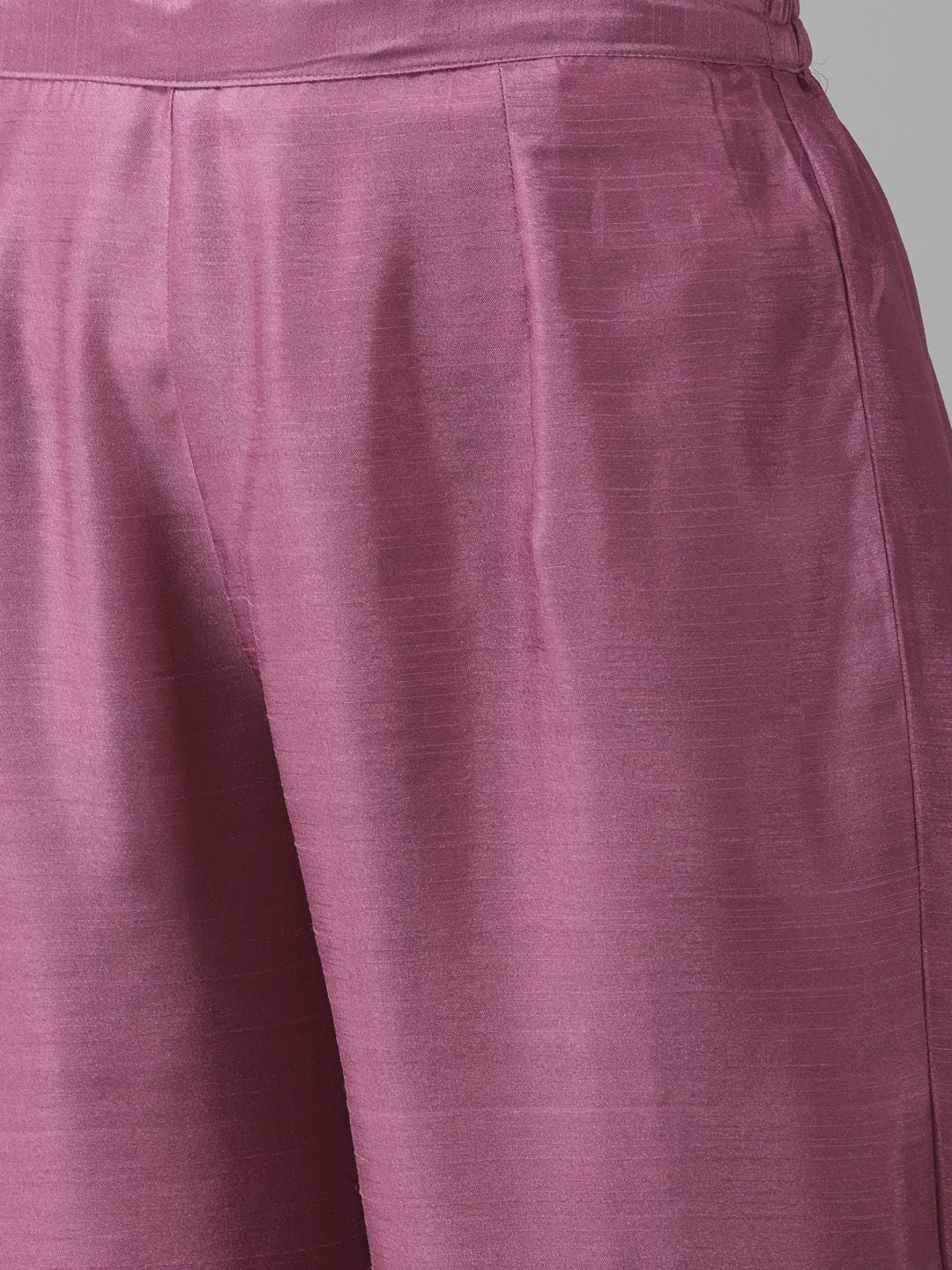 Dhiyona IE Women Pink Yoke Design Regular Kurta with Palazzos & Dupatta