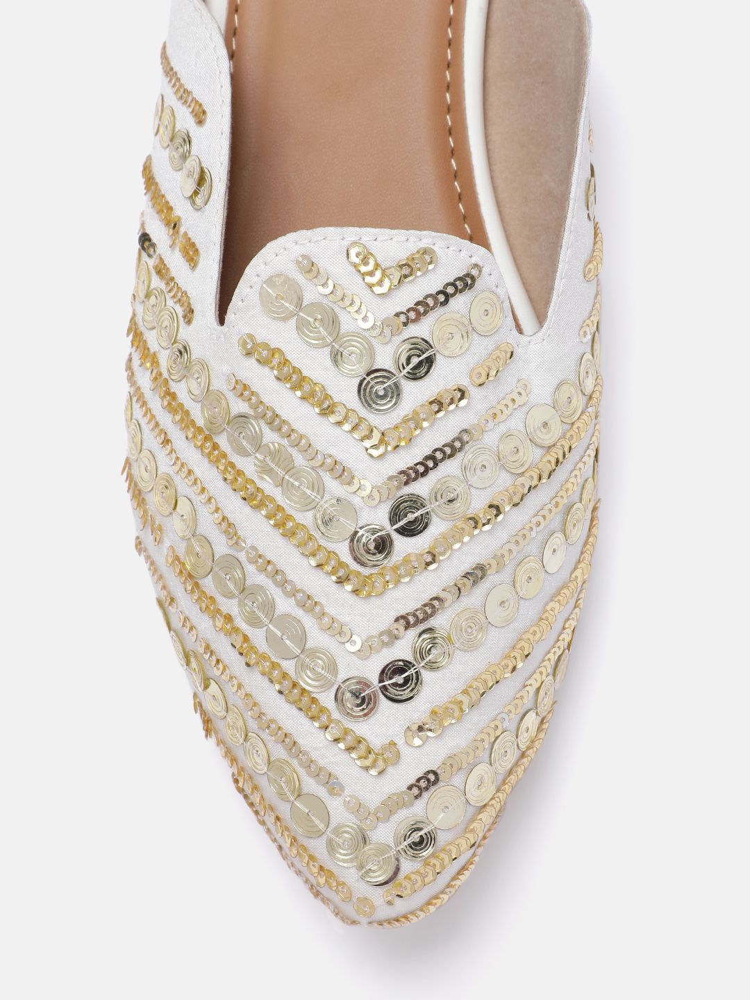 Dhiyona HOP Women Sequin Embellished Ethnic Mules