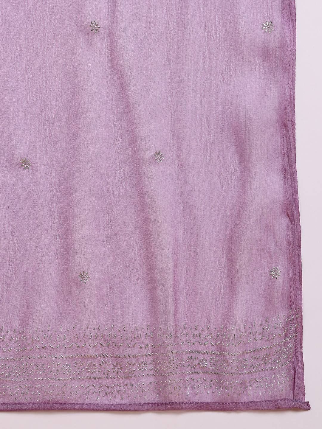 Dhiyona PD Women Women Woven Design Anarkali Kurta with Trouser & Dupatta