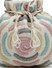 Dhiyona NR Dangle White & Pastel Multi Rose Embellished Faux Silk Potli