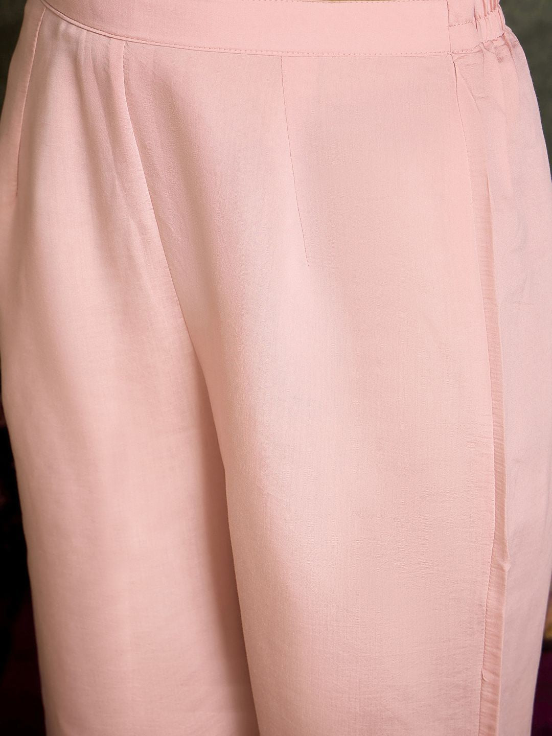 Dhiyona IE Floral Embroidered Thread Work Straight Kurta With Trousers And Dupatta