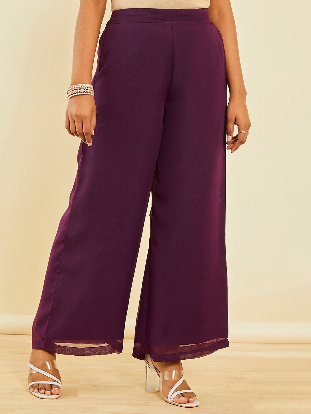 Dhiyona SO Women's Ethnic Motifs Embroidered Regular Sequinned Kurta With Palazzos & Dupatta