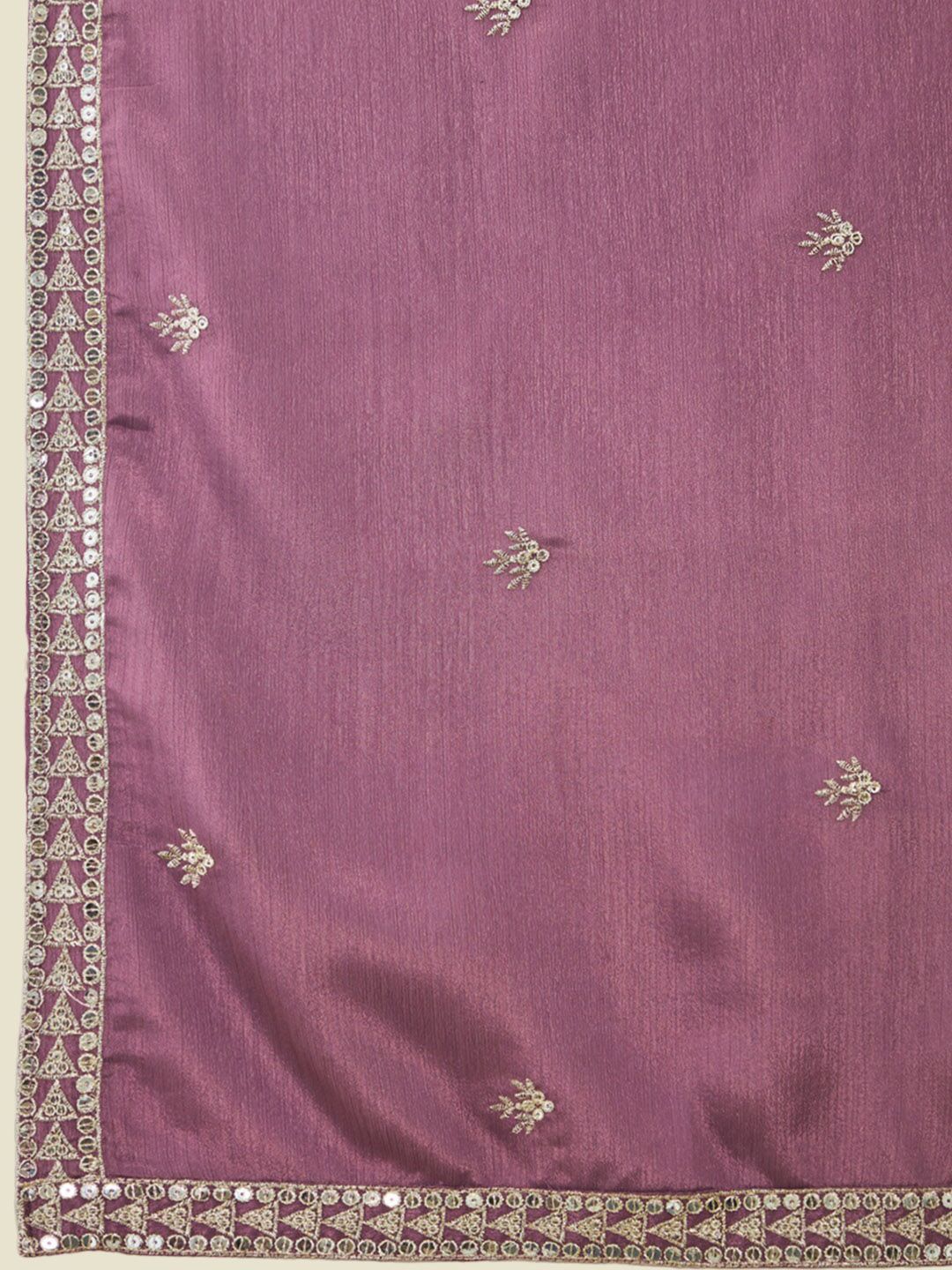Dhiyona SO Women's Ethnic Motifs Embroidered Sequinned Kurta with Palazzos & Dupatta