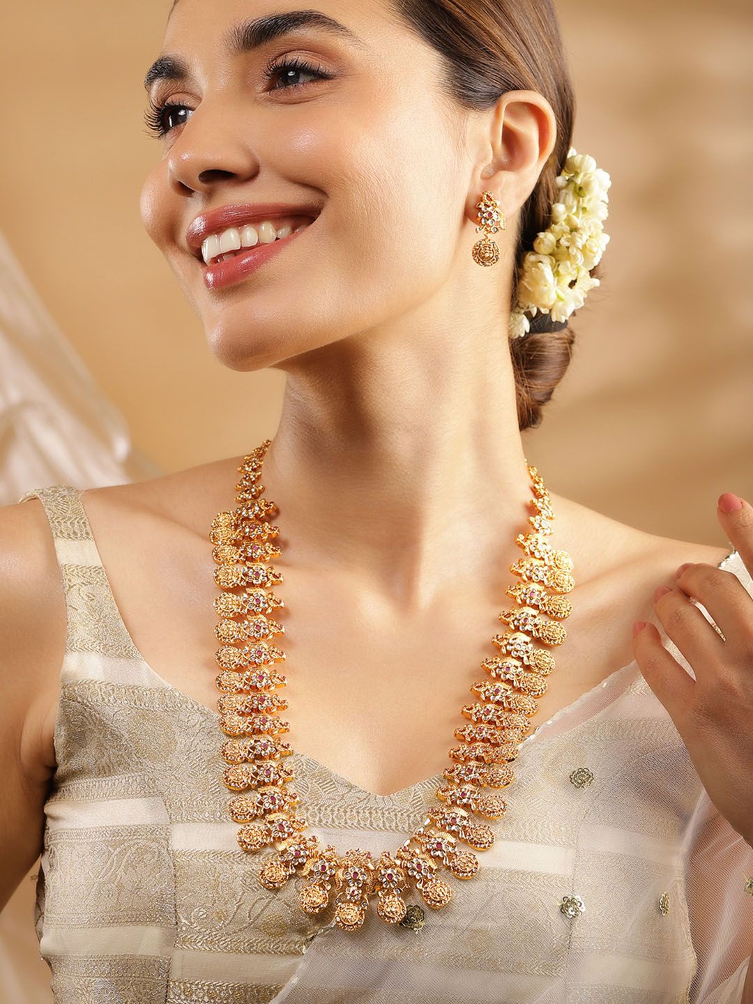 Gold Necklace Rj Artificial Jewellery Buy Dhiyona RJ Women's 22K