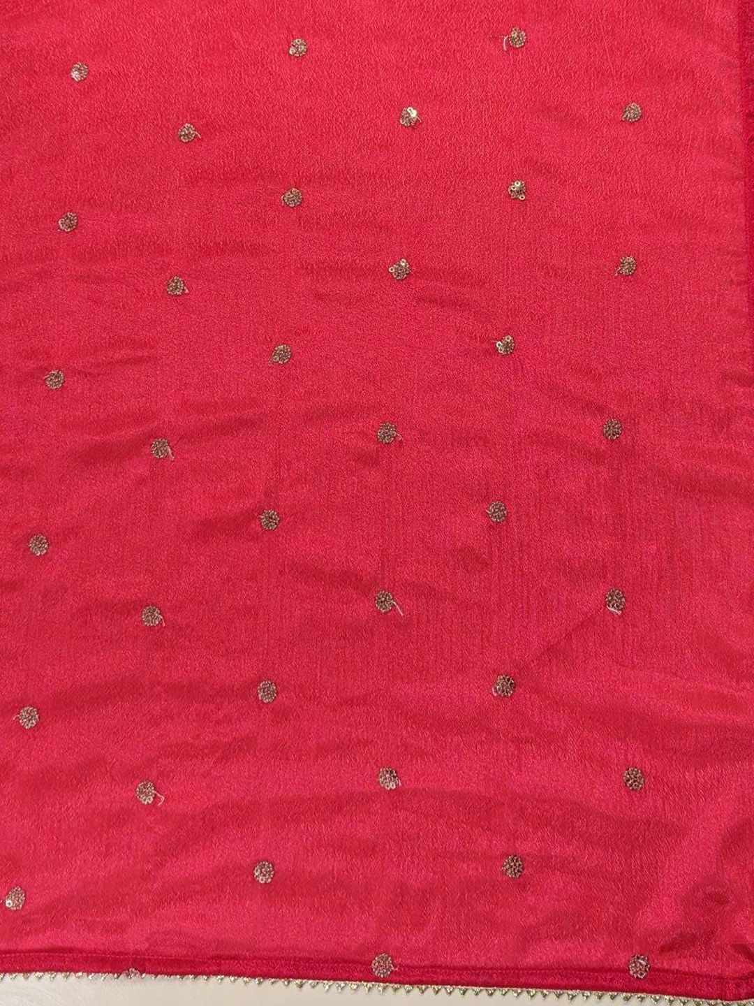 Dhiyona VA Women'sPink Gotta Patti Floral Embroidered V- Neck Empire Kurta With Trousers & Dupatta
